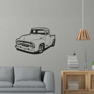 Laser Cut Antique Truck Metal Wall Art
