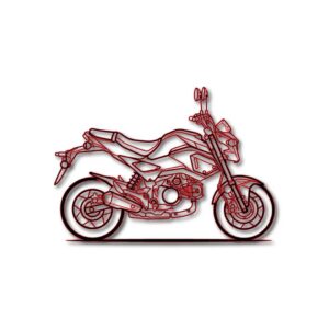 Laser Cut Racing Bike Metal Wall Art
