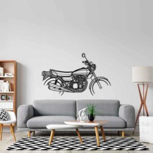 Laser Cut Racing Bike Metal Wall Art