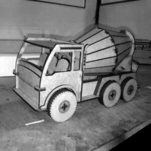 Laser Cut Antique Filling Truck