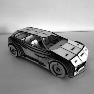 Laser Cut Antique Sports Car
