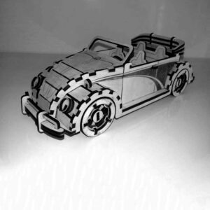 Laser Cut Antique Sports Car