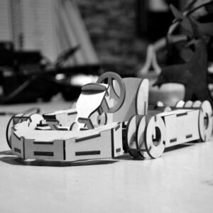 Laser Cut Antique Sports Car